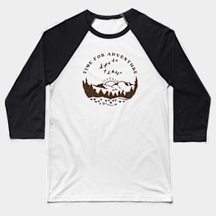 Time for Adventure Baseball T-Shirt